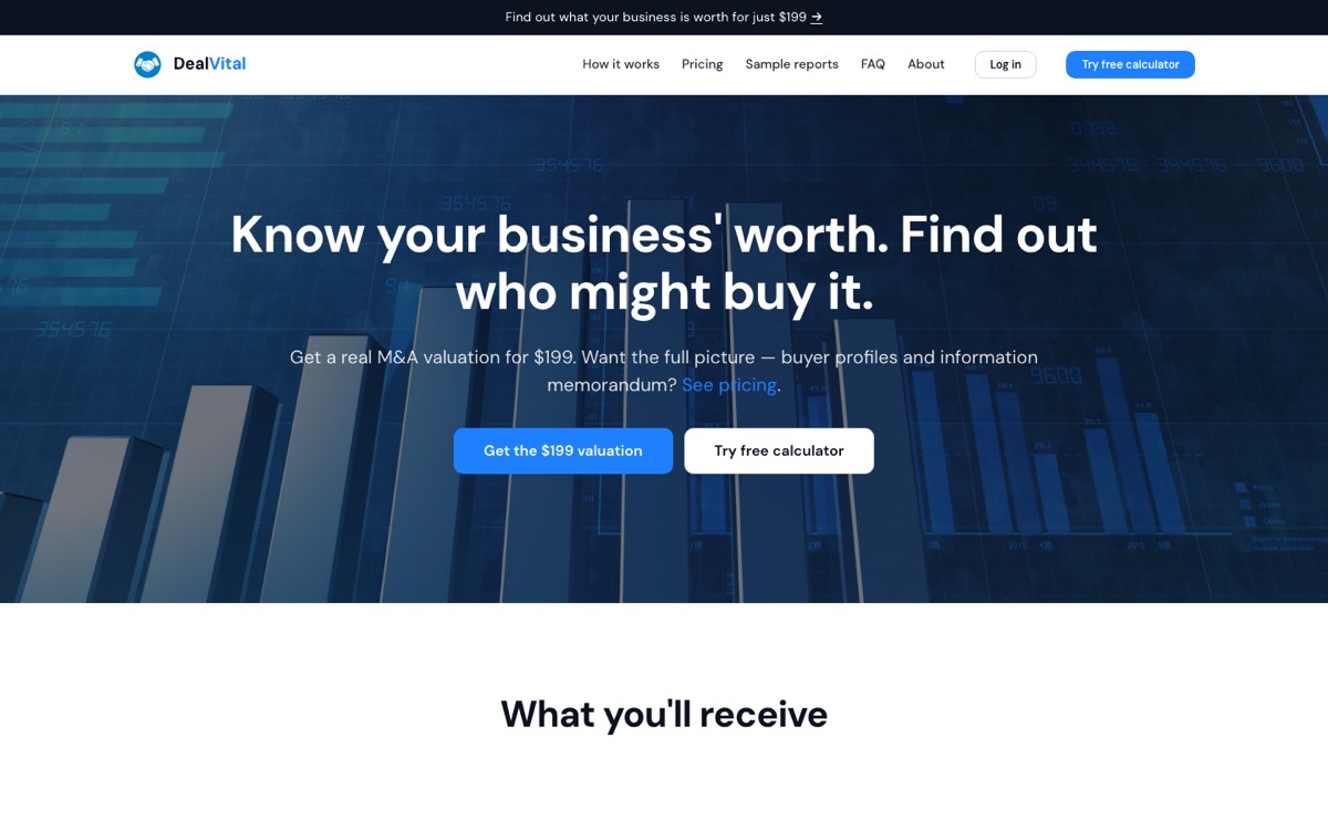 DealVital homepage
